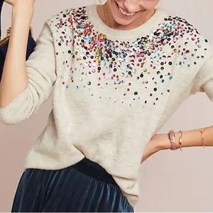 Colorful sequin sweater